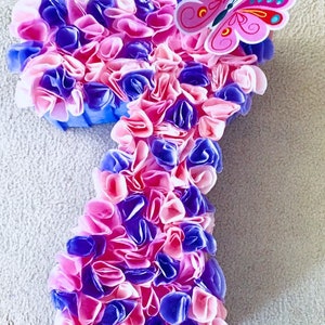 Letter Pinata, Numbers Pinatas, Flowered Pinata, Number personalized Pinata, Initial Letter Pinata, Customs letter piñatas