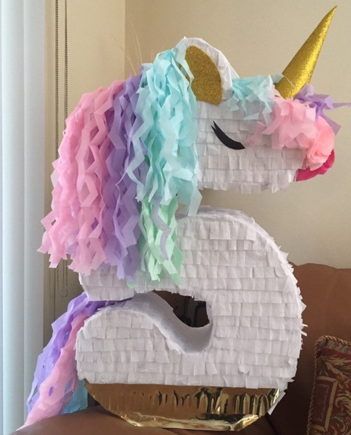 Unicorn Pinata Unicorn Number Pinata Pinata for Unicorn Etsy