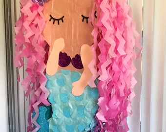 Sirena piñata, fiesta de Sirena, bajo el mar Sirena piñata ideas, idea de fiesta temática de