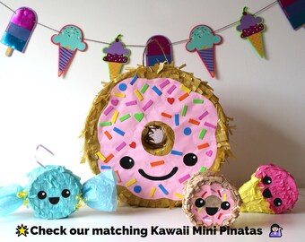 Donut Pinata, Kawaii Birthday Party Decoration