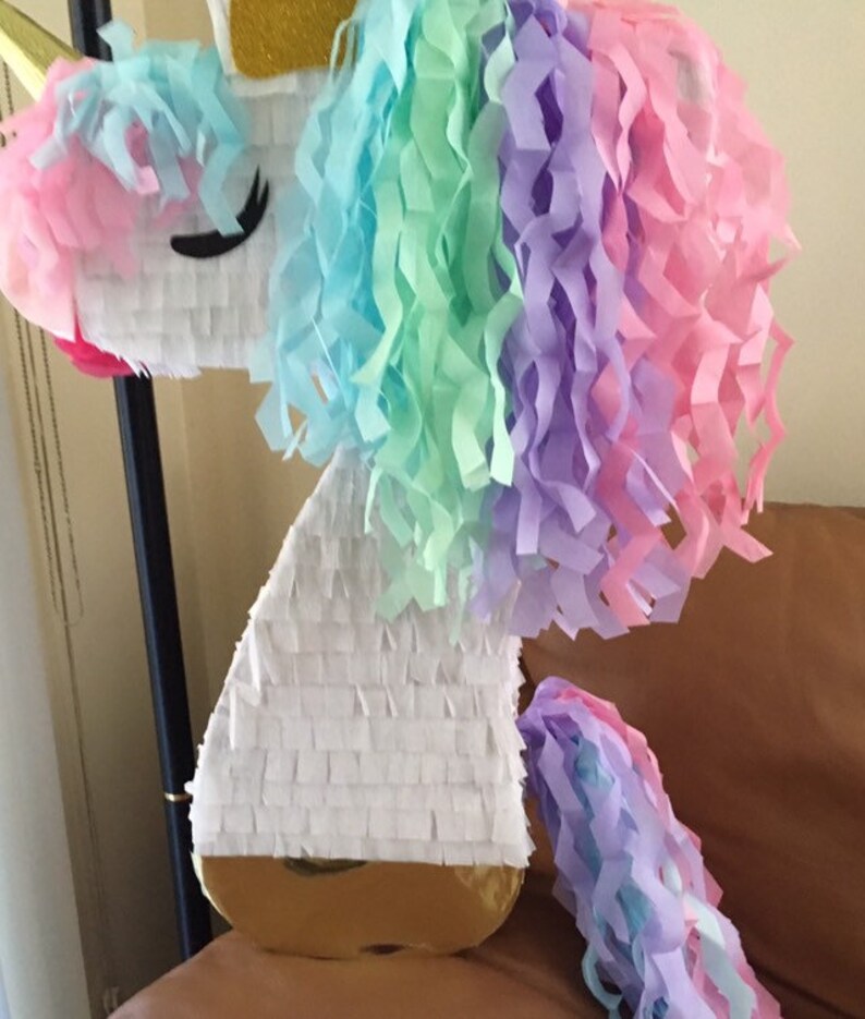 Unicornio Piñata Número de Unicornio Pinata Pinata 5 años | Etsy