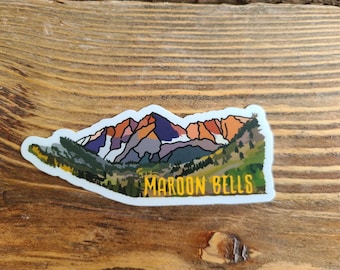 Maroon Bells Sticker-Matte