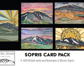Sopris Card Pack - 5 cards and envelopes