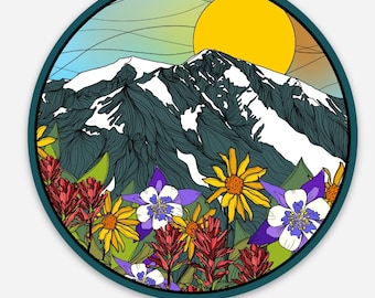 Sopris wildflowers round