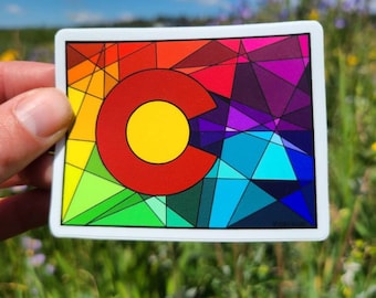 Colorful Colorado Sticker