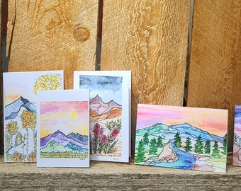 Mountain Card Set (6 cards)