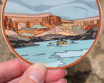 Desert River Sticker