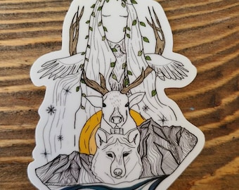 Mother nature sticker