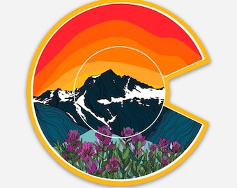 Colorado C - Wildflowers sticker