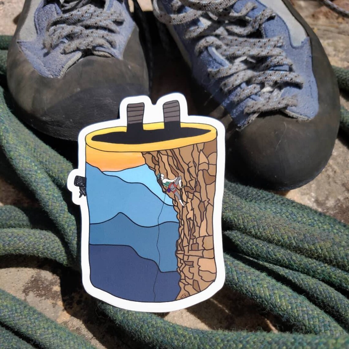 Chalk bag sticker Etsy