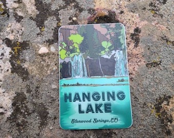 Hanging Lake sticker - rectangle