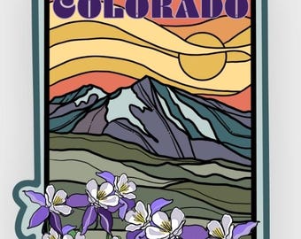 Colorado Columbines Rectangle