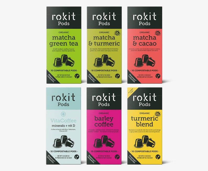 Rokit Organic MATCHA Tea Nespresso Compatible Capsules Etsy