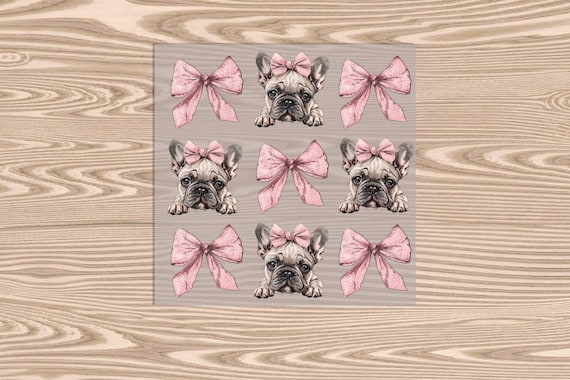 Ready to Press, Frenchie Coquette, heat transfer print, DTF Transfer Print