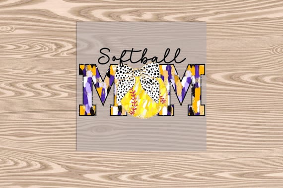 Ready to Press, Softball Mom, heat transfer print, DTF Transfer Print