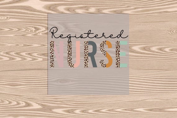 Ready to Press DTF Transfer-Registered Nurse  Heat