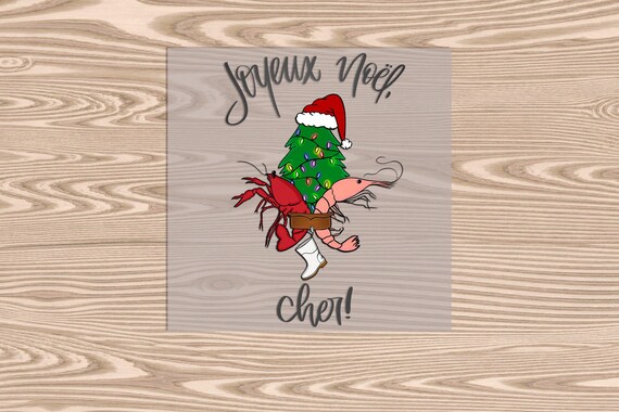 Ready to Press, Joyeaux Noel Cher, heat transfer print, DTF Transfer Print
