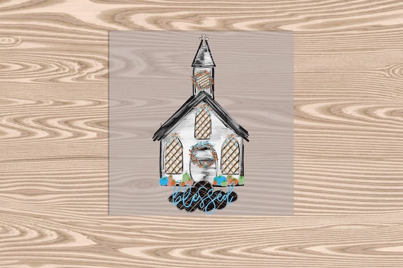 Ready to Press, Blessed Steeple, heat transfer print, DTF Transfer Print