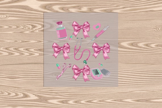 Ready to Press, Nurse Coquette, heat transfer print, DTF Transfer Print