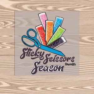 Transferencia DTF lista para prensar - Tijeras adhesivas Temporada, Paletas congeladas, Verano, - transferencia de calor