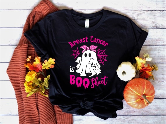 Ready to Press,   Breast Cancer Awareness Boo Sheet Ghost  ,heat transfer print , DTF Transfer Print