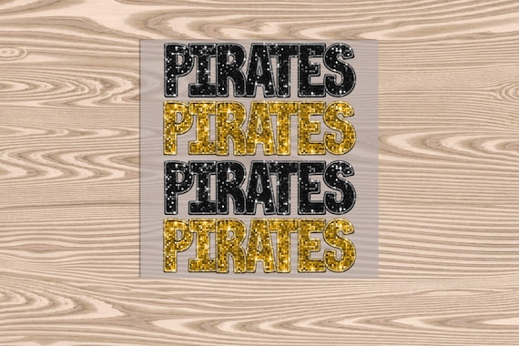 Pirates Sequin Stack: Ready to Press DTF Transfer