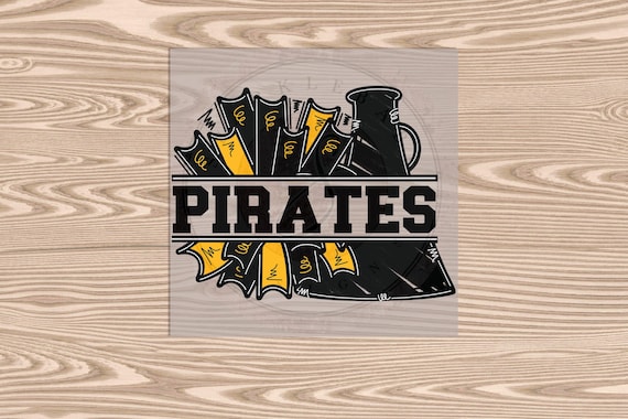 Pirates Cheer DTF Transfer: Ready to Press Heat Transfer Print