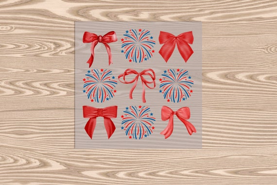 Ready to Press, Fireworks Coquette, heat transfer print, DTF Transfer Print