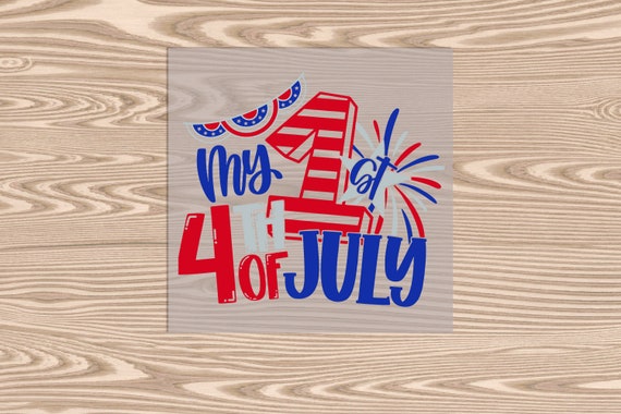 Ready to Press, 1st 4th of July, DTF Transfer Print