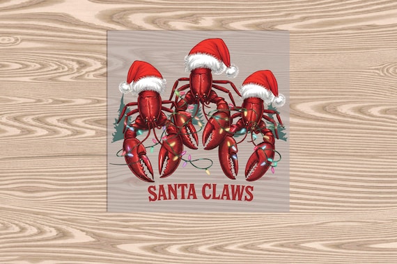 Ready to Press DTF Transfer- Santa Claws