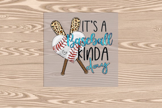 Ready to Press, Baseball Kind of Day, heat transfer print, DTF Transfer Print