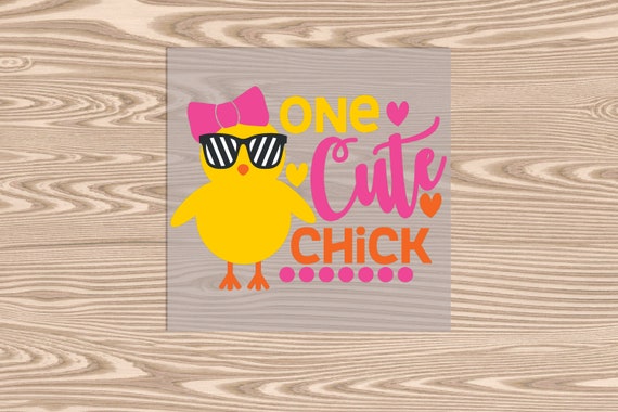 Ready to Press, Cute Chick, DTF Transfer Print