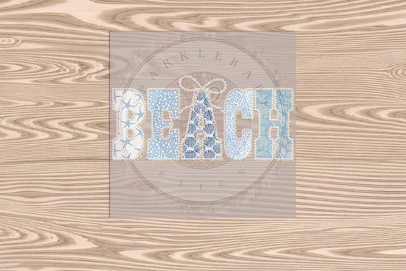 Ready to Press DTF Transfer-Blue Beach- heat transfer