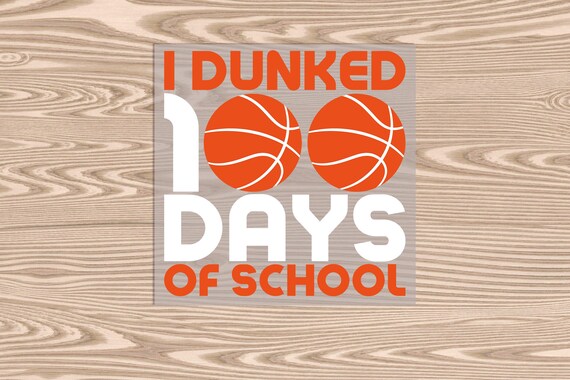 Ready to Press, 100 Days Basketball, DTF Transfer Print
