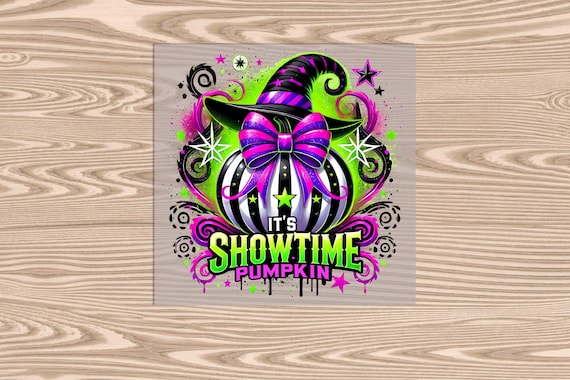 Ready to Press, Showtime Pumpkin, heat transfer print, DTF Transfer Print