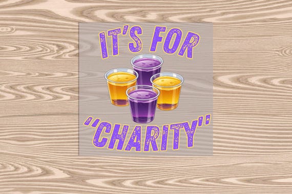 Ready to Press, For Charity Purple, heat transfer print, DTF Transfer Print
