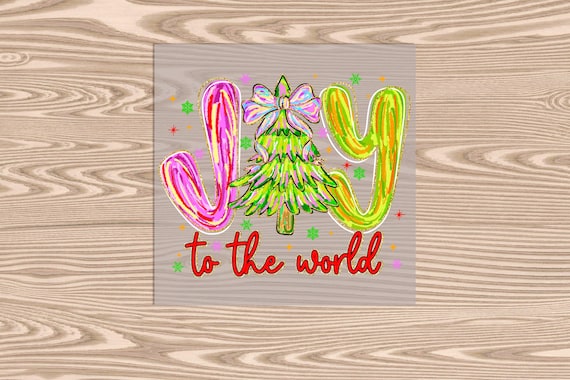 Ready to Press DTF Transfer-Joy to the World Christmas  : Heat Transfer