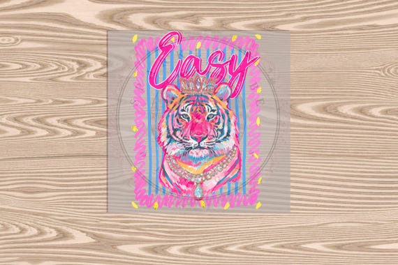 Ready to Press DTF Transfer-Easy Tiger- heat transfer