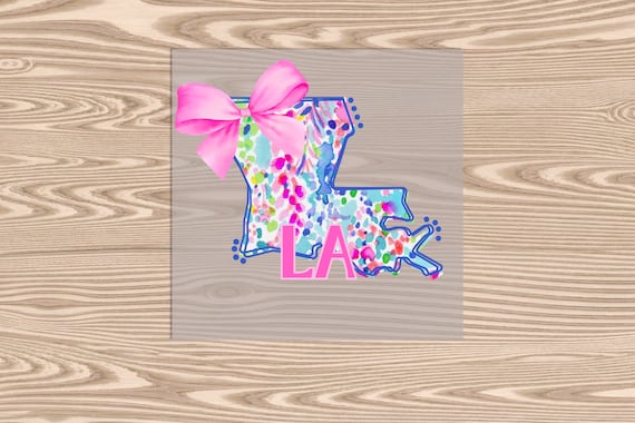 Ready to Press, LA Watercolor Coquette, heat transfer print, DTF Transfer Print