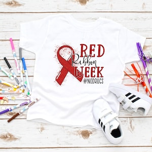 Ready to Press,   Red Ribbon Week  ,heat transfer print , DTF Transfer Print