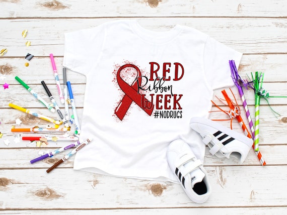 Ready to Press,   Red Ribbon Week  ,heat transfer print , DTF Transfer Print
