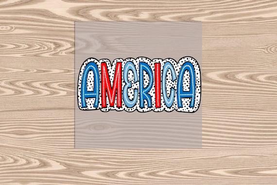 Ready to Press, American Bubble, DTF Transfer Print
