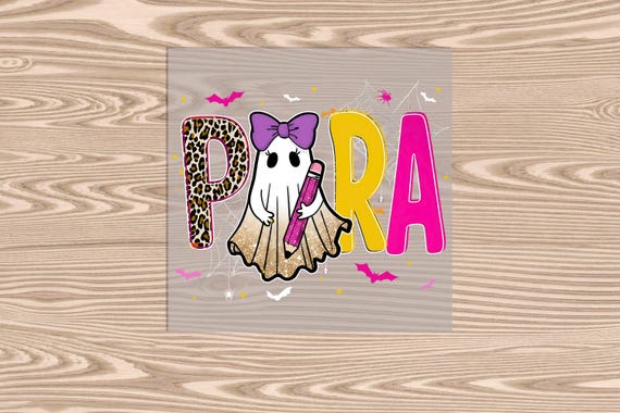 Para Ghost Halloween Apple DTF Transfer Print