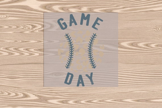 Ready to Press, Game Day Baseball, heat transfer print, DTF Transfer Print