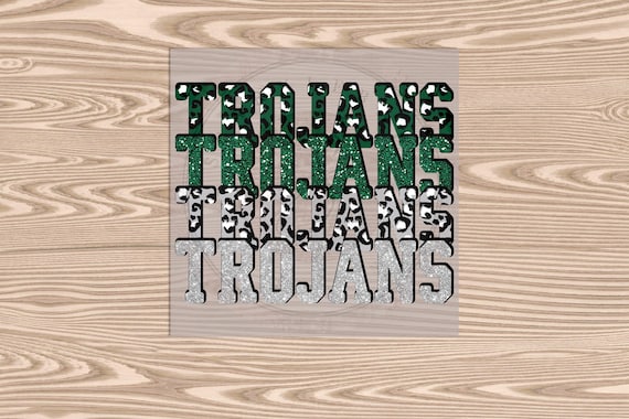 Trojans Stack DTF Transfer Print: Ready to Press Heat Transfer