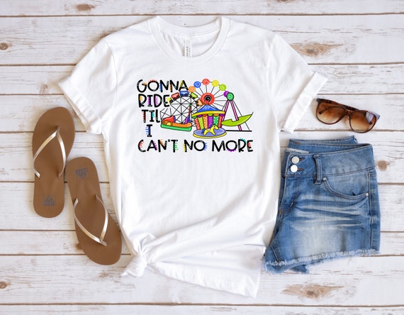 Ready to Press,   Ride till I Can't No More  ,heat transfer print , DTF Transfer Print