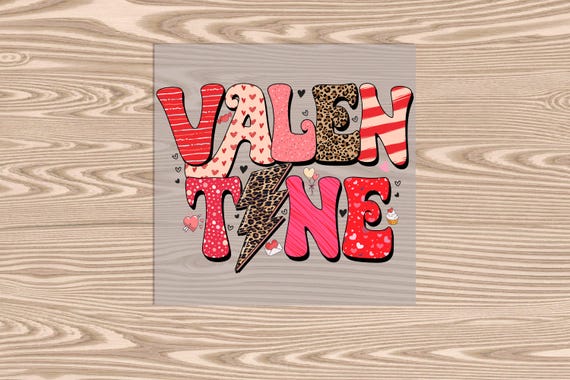 Ready to Press, Groovy Valentine, DTF Transfer Print, heat transfer print