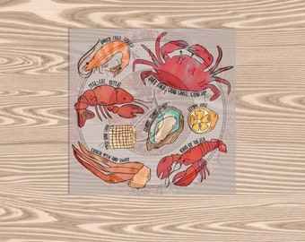 Ready to Press DTF Transfer-Seafood Season- heat transfer