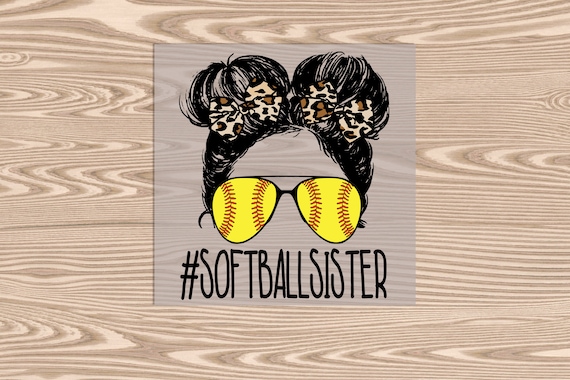 Ready to Press, Softball Sister, heat transfer print, DTF Transfer Print
