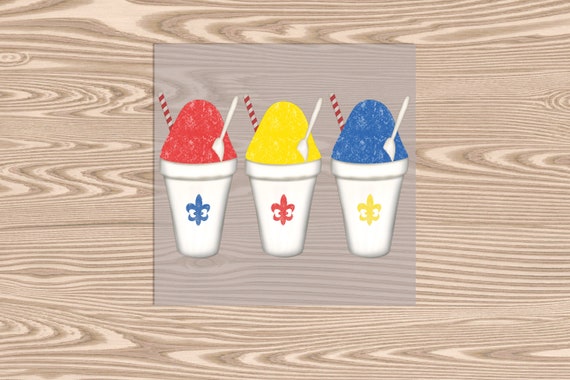 Ready to Press, Summer Snoballs, heat transfer print, DTF Transfer Print
